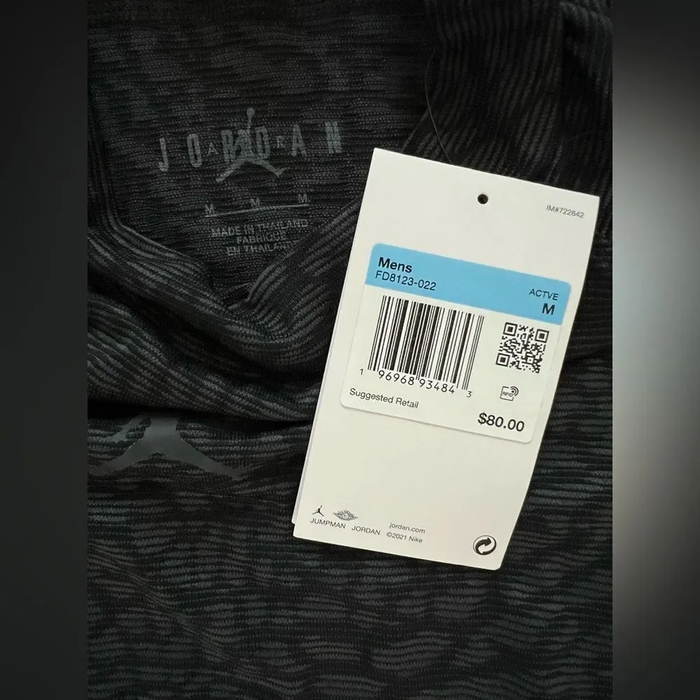 Nike Air Jordan Dri-FIT ADV Long Sleeve Shirt Elephant Print Black